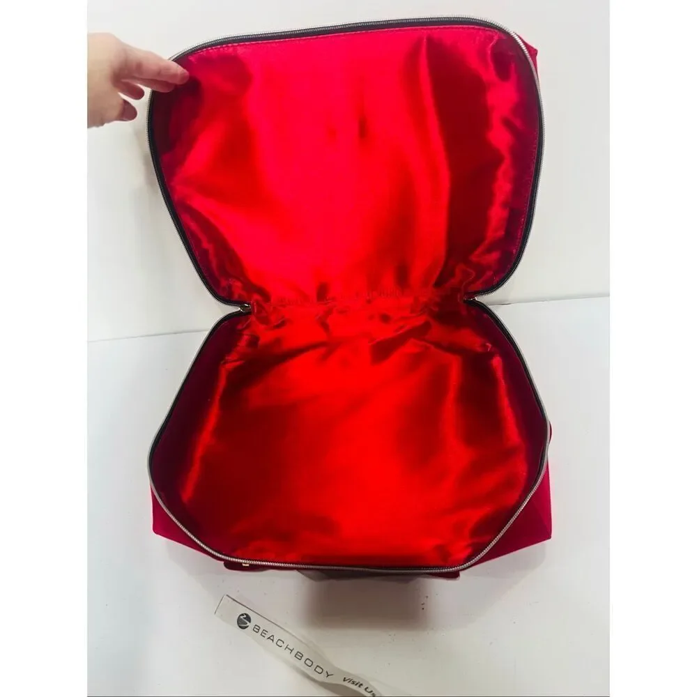 Estee Lauder Red Velvet train Case New Cosmetics